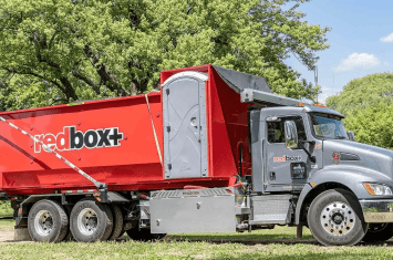 residential dumpster rental with porta potty for construction projects