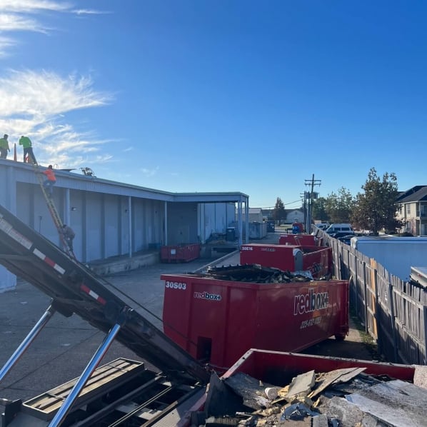 redbox+ Dumpsters of Baton Rouge demolition dumpster rental near Baton Rouge, LA