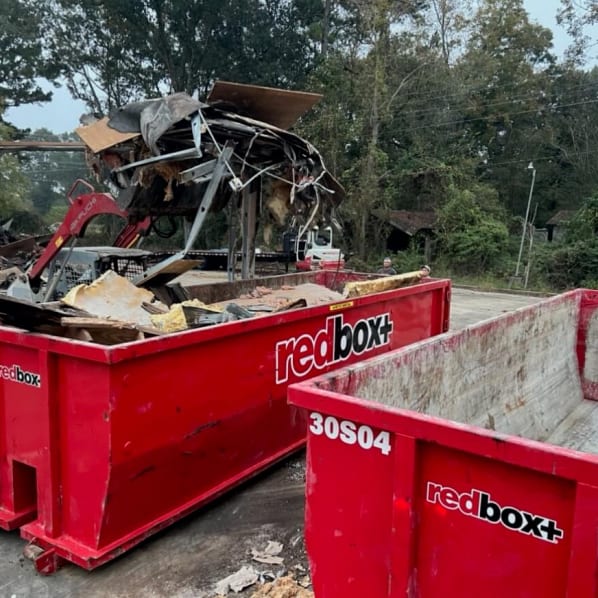 redbox+ Dumpsters of Baton Rouge demolition 30-yard dumpster rental near Baton Rouge, LA