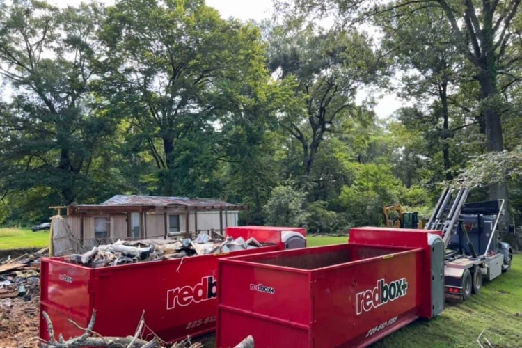 two elite 20-yard dumpster rentals from redbox+ Dumpsters of Baton Rouge