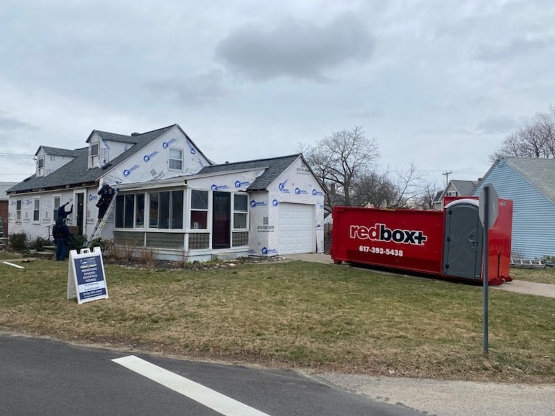 redbox+ 20-yard suburban elite dumpster rental