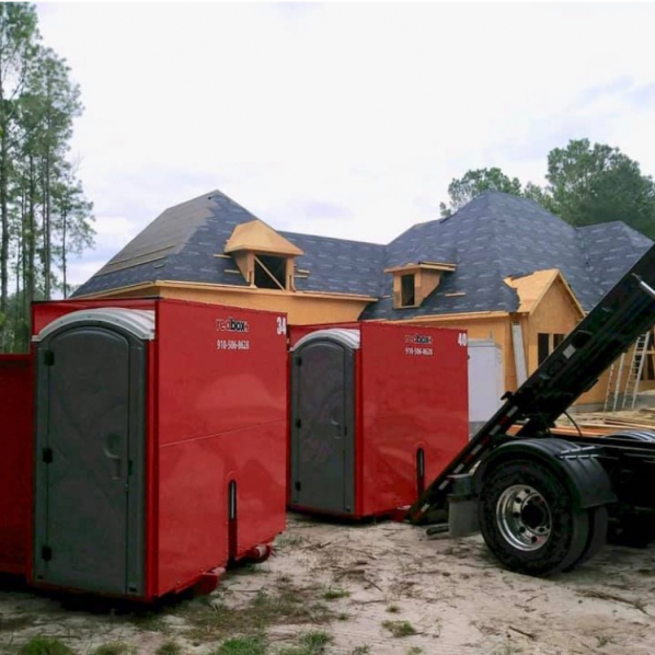 dumpster rentals at a residential construction site