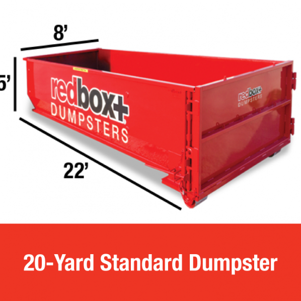 standard roll-off dumpster rental 20 yards