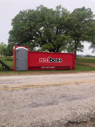 redbox+ dumpsters of central texas residential dumpster
