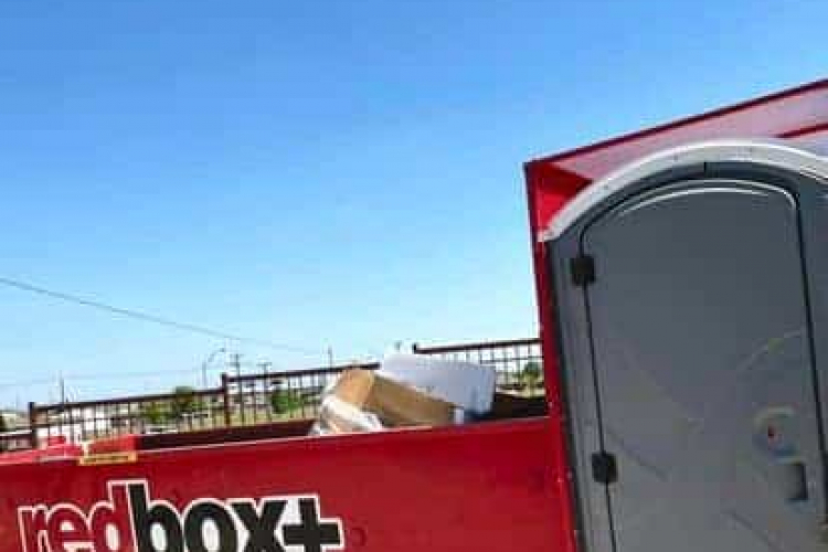 redbox+ dumpsters of central texas elite dumpster rental at jobsite