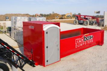 dumpster and porta potty combo