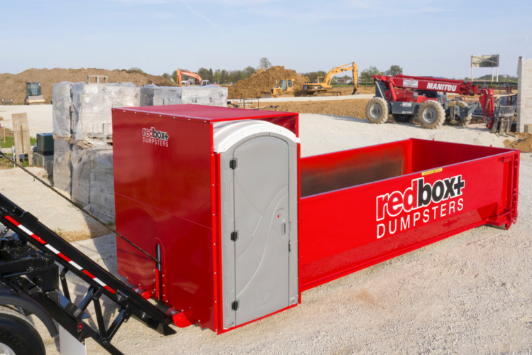 dumpster and porta potty combo