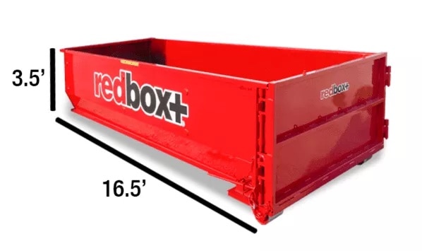 redbox+ dumpster dimensions