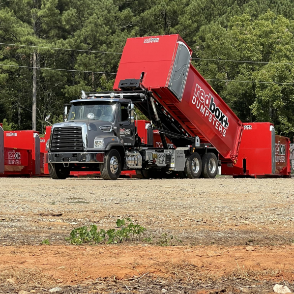 roll-off dumpster rental with portable toilet in athens, ga