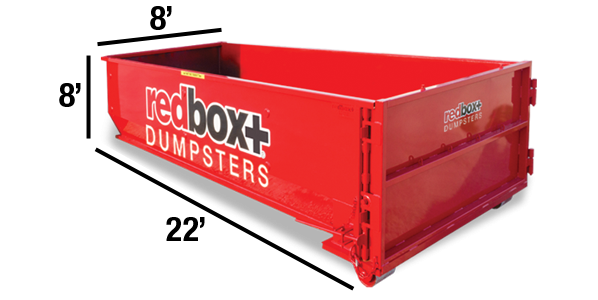 40 yard roll-off dumpster dimensions