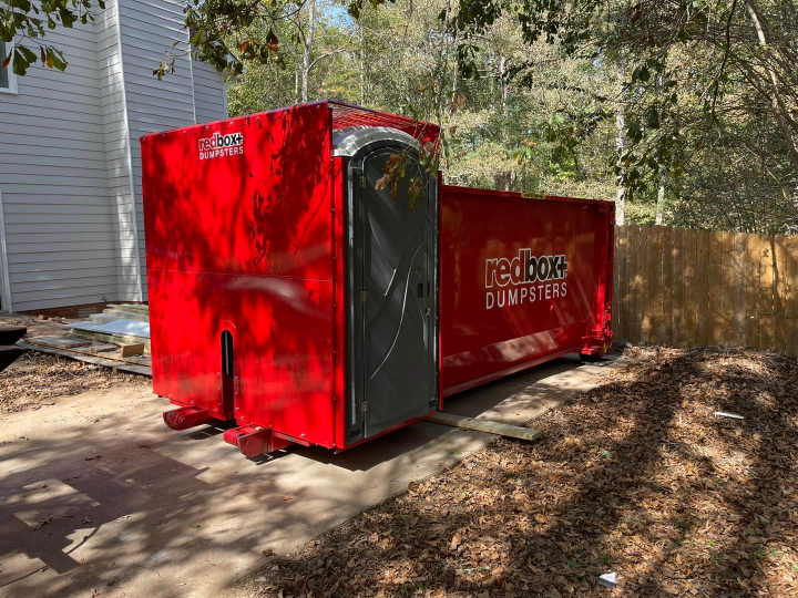 roll-off dumpster and portable toilet combo in athens, ga