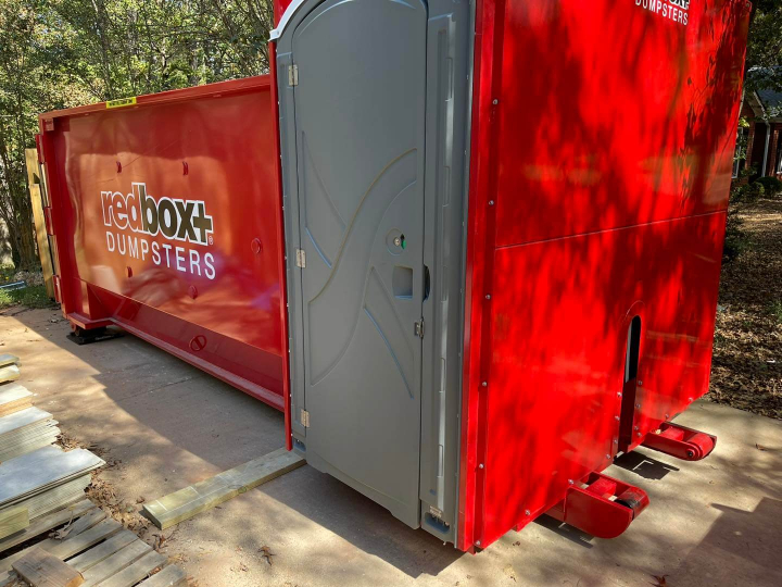 roll-off dumpster and portable toilet combo in athens, ga
