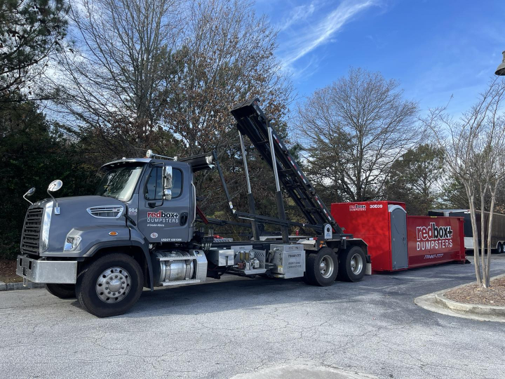 roll-off dumpster rental with portable toilet in athens ga