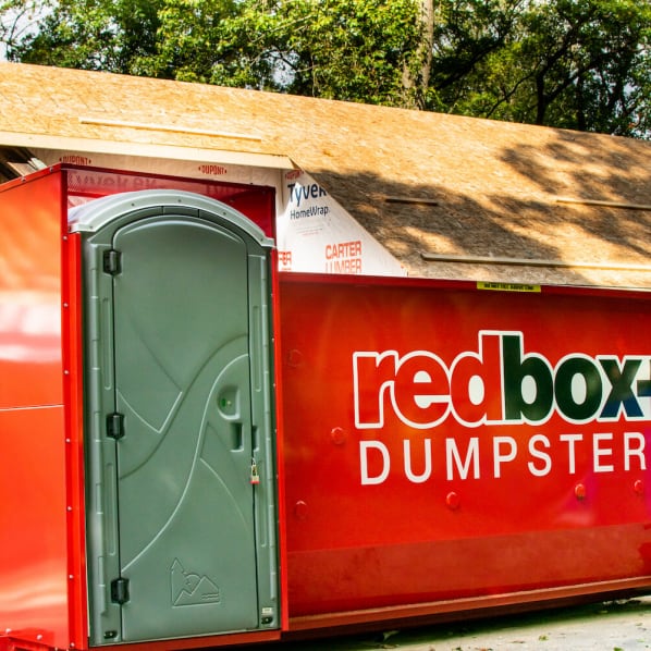 20-yard dumpster rental austin with porta-potty