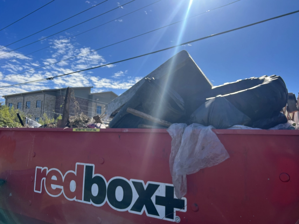 Overfilled dumpster rental austin | redbox+ Dumpsters of Greater Austin