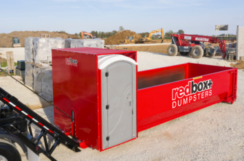 dumpster and porta potty combo