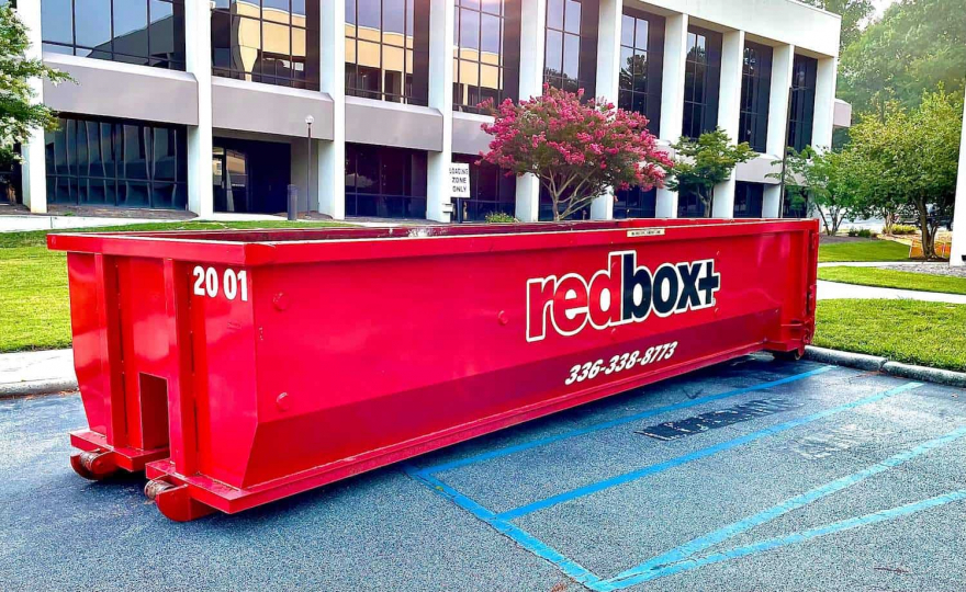 a dumpster at a local office here in greensboro