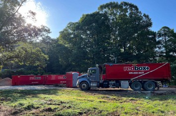 redbox+ Dumpsters of Northeast Atlanta dumpster rentals at a job site in Northeast Atlanta