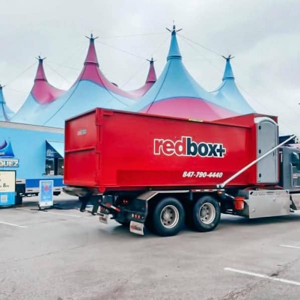 elite dumpster on truck