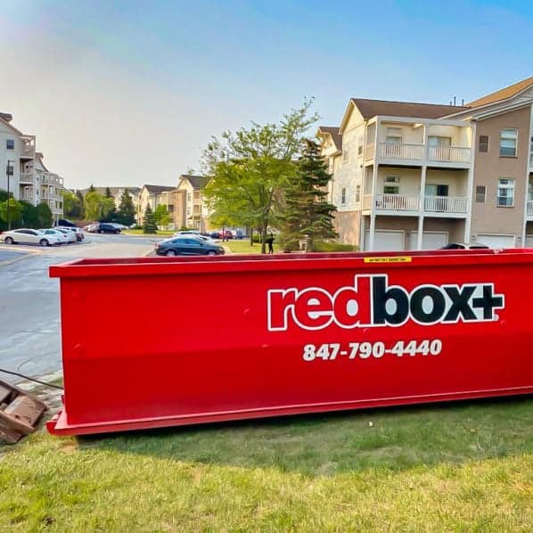 standard dumpster in apartment complex