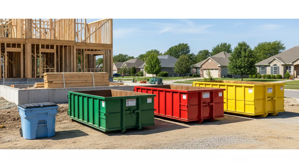 dumpster rental home renovation size comparison for Omaha remodel projects