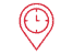 red clock icon