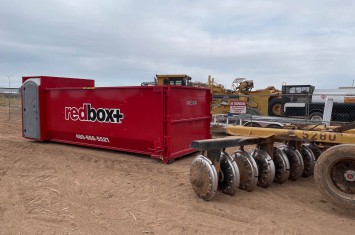 roll-off construction dumpster rental at a construction project