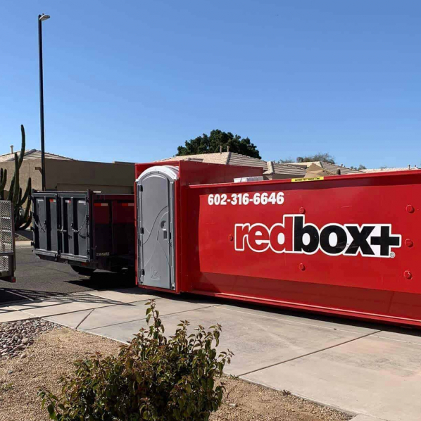 elite roll-off dumpster rental with portable toilets