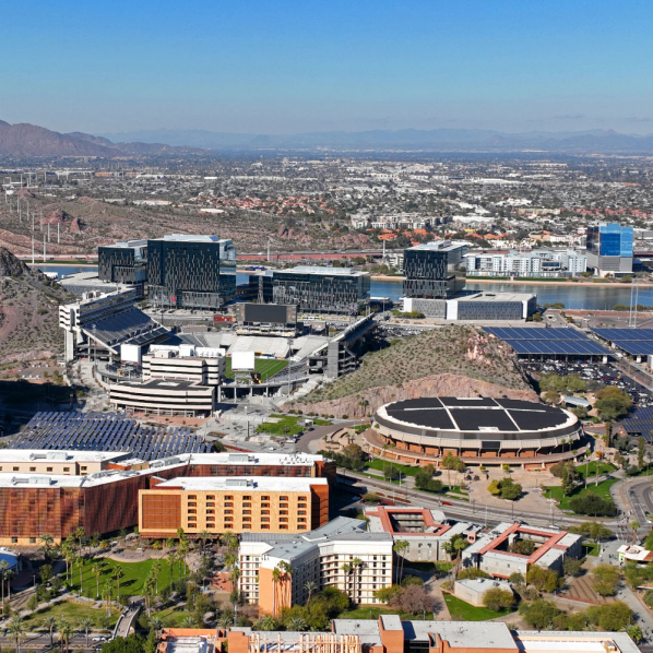 Aerial view of Tempe, AZ