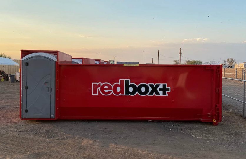 commercial dumpster rental with porta potty Tempe