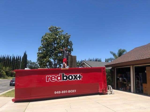 riverside dumpster rental in driveway
