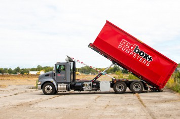 roll-off dumpster truck