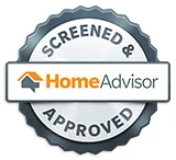 screened and approved Home advisor badge