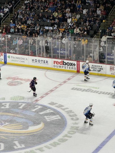 Toledo Walleye board signage