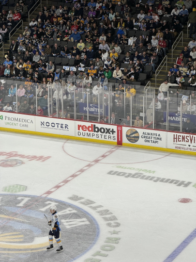 Toledo Walleye board signage