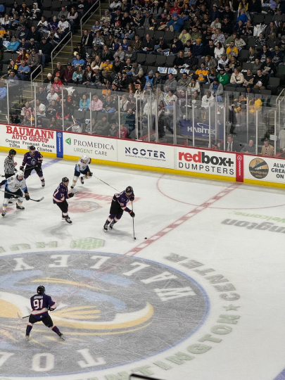 Toledo Walleye board signage