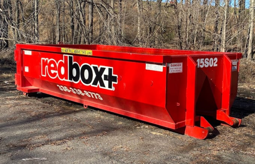 a 15-yard dumpster for waste management
