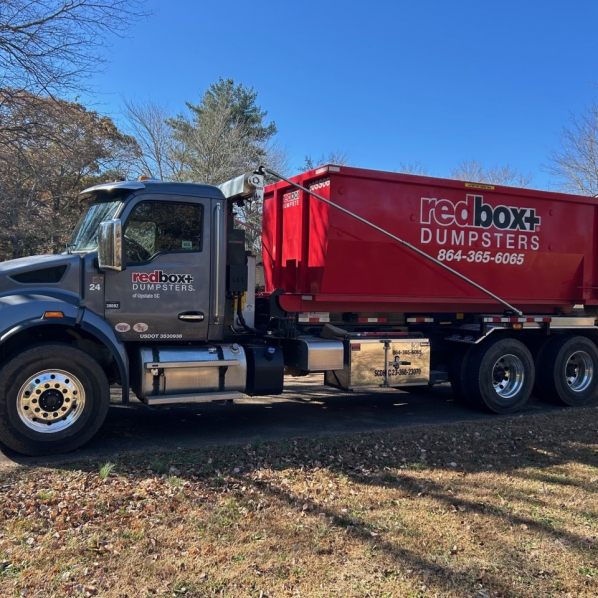 standard dumpster on truck